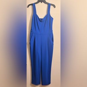 Cobalt blue Express jumpsuit size Medium